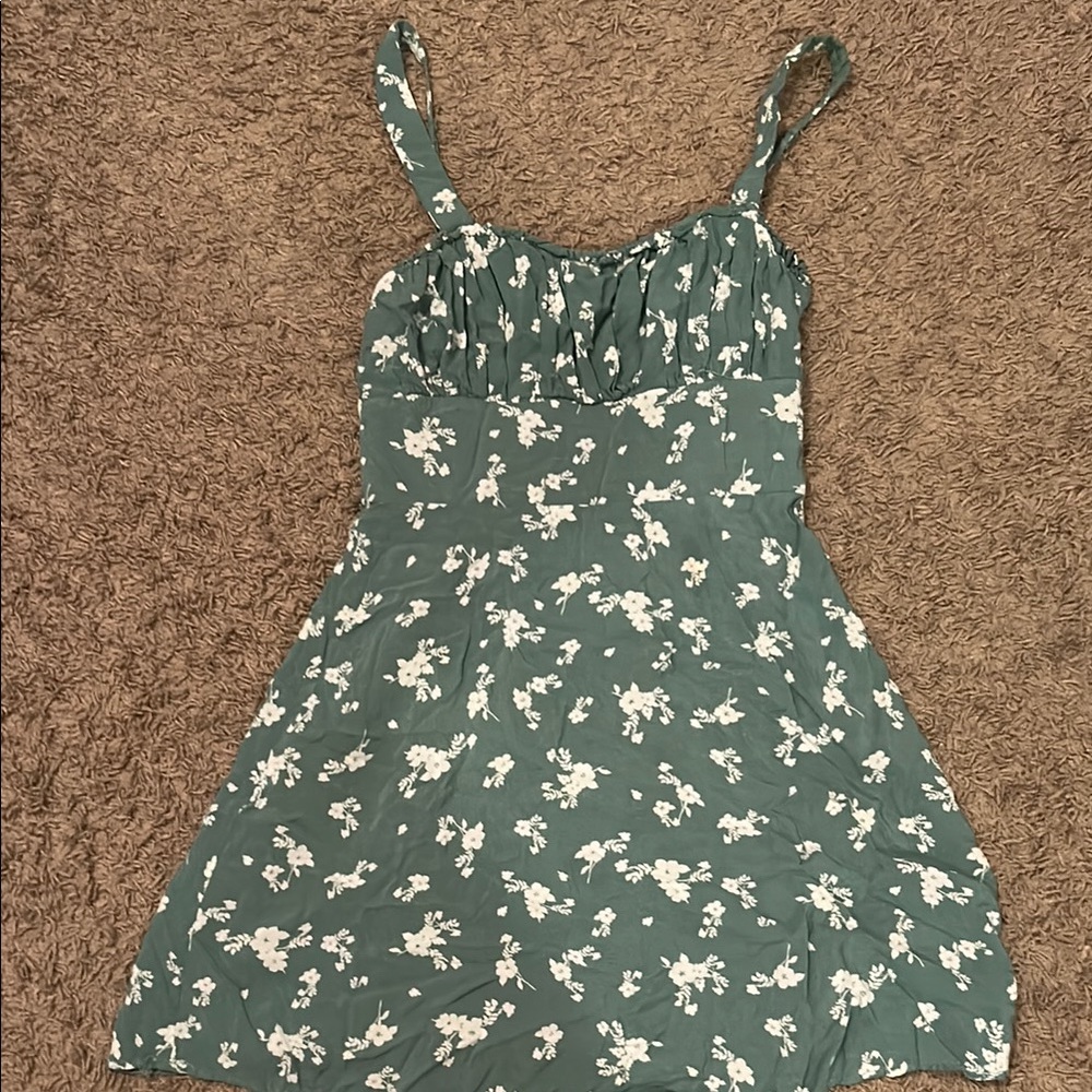 Altar'd State Green Floral Dress